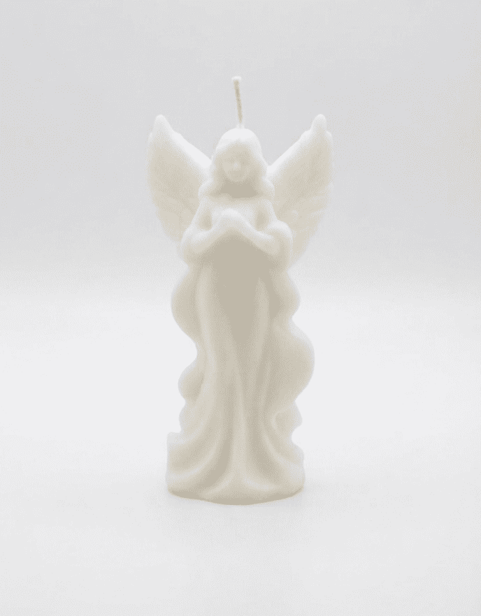 Bougie Sculpturale "Ange Céleste"