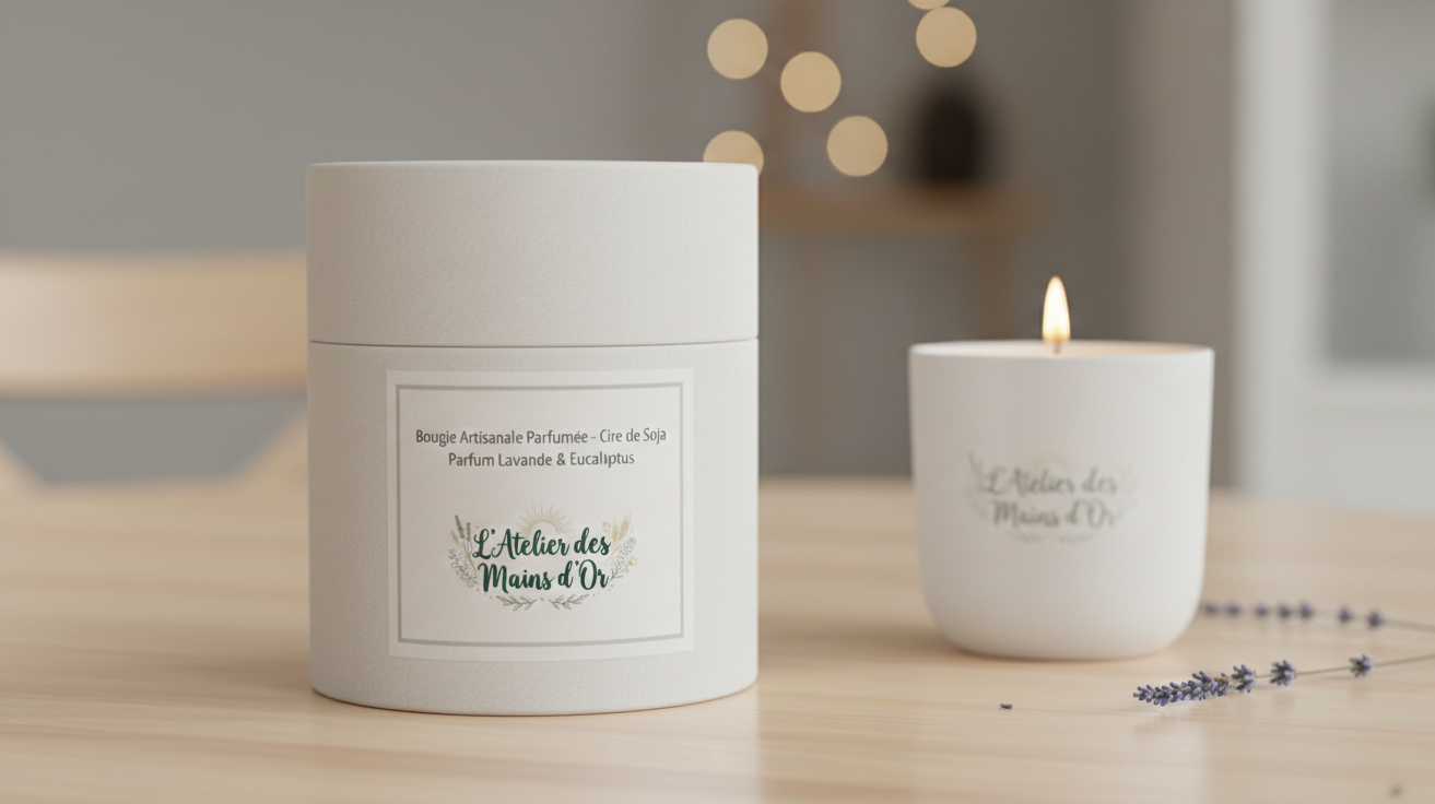 Coffrets cadeaux bougies artisanales - L'Atelier des Mains d'Or
