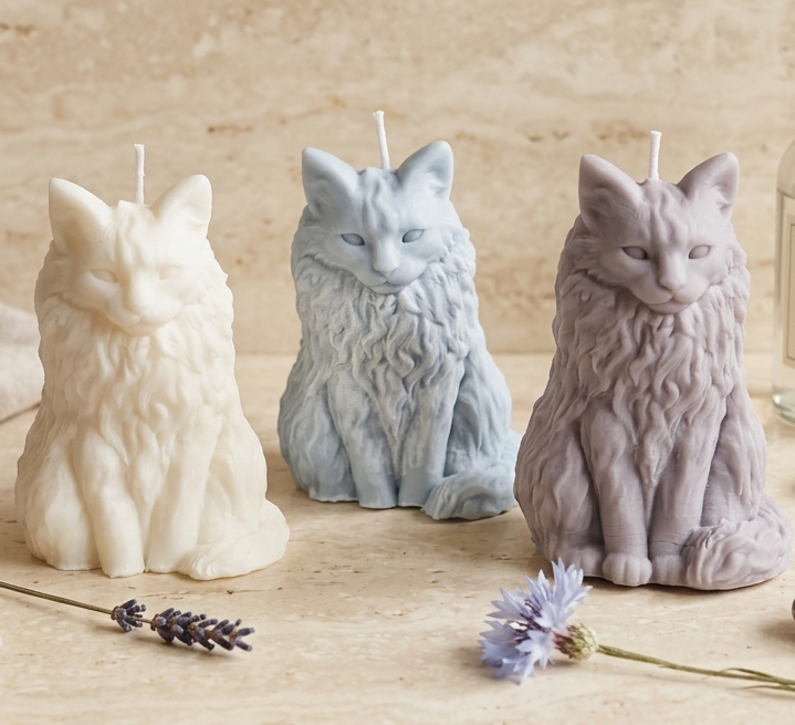 Bougies moulées artisanales - L'Atelier des Mains d'Or