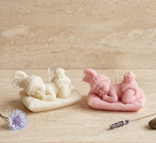 Bougie moulée Bébé - L'Atelier des Mains d'Or