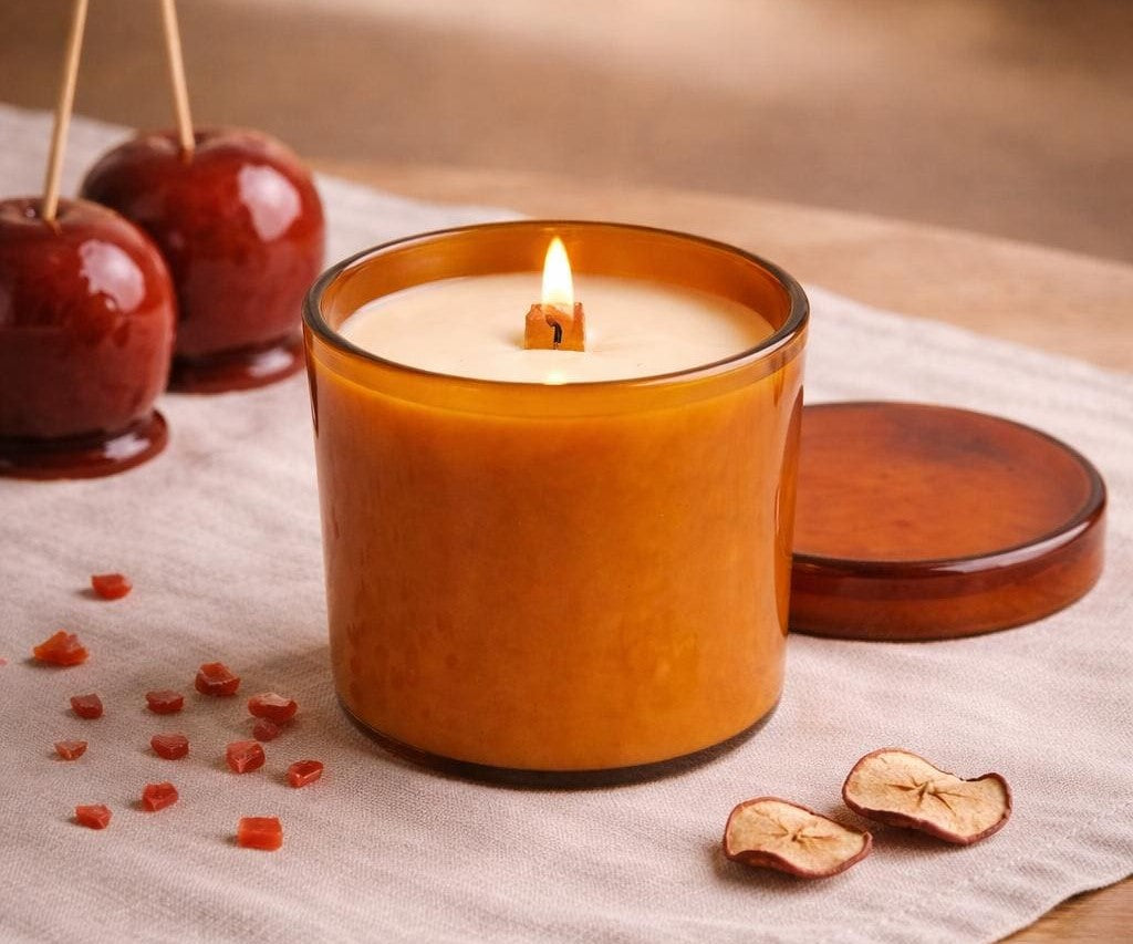 Bougie Arcopal — Pomme d'amour vue détail