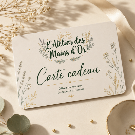 Carte cadeau L'Atelier des Mains d'Or - Atelier bougie pour une personne