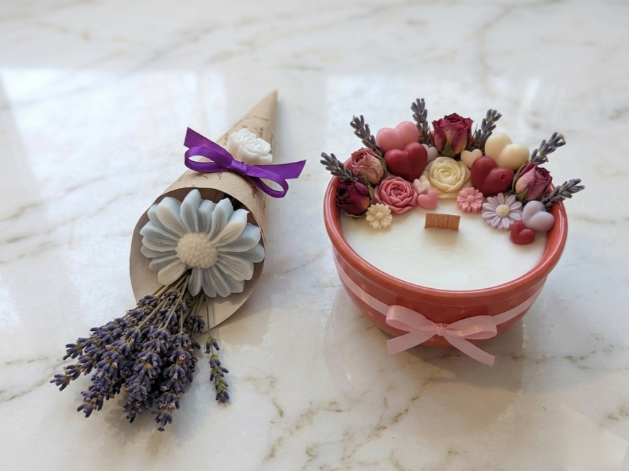 Atelier Création de Bougies Parfumées et fleur en cire