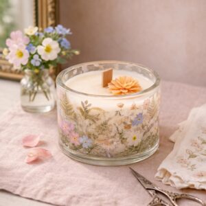 Bougie parfumée jasmin "Jardin Enchanté"